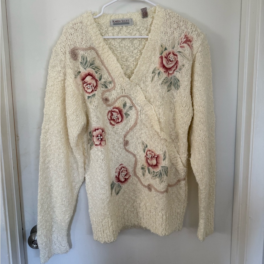 Vintage Floral Sweater
